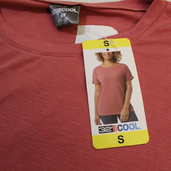 32 Degrees Top Ladies short sleeve Tee Color Pink Size Small - Picture 5 of 5